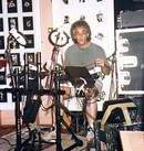 Dominique Pizzinat - drums - at 'Le Lezard' jazz-club, La Garde Frennet, French Riviera 1995